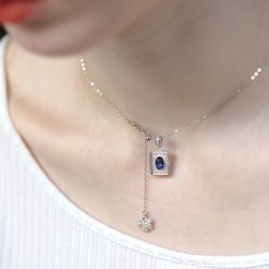 Blue Topaz "Future Self" Locket Necklace